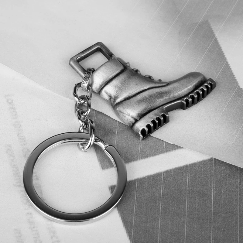 Man Fashion Jewelry Cowboy Shoe Shaped Pendants Keychain Key Ring for Bags Accessories Holder chaveiro | Украшения и аксессуары