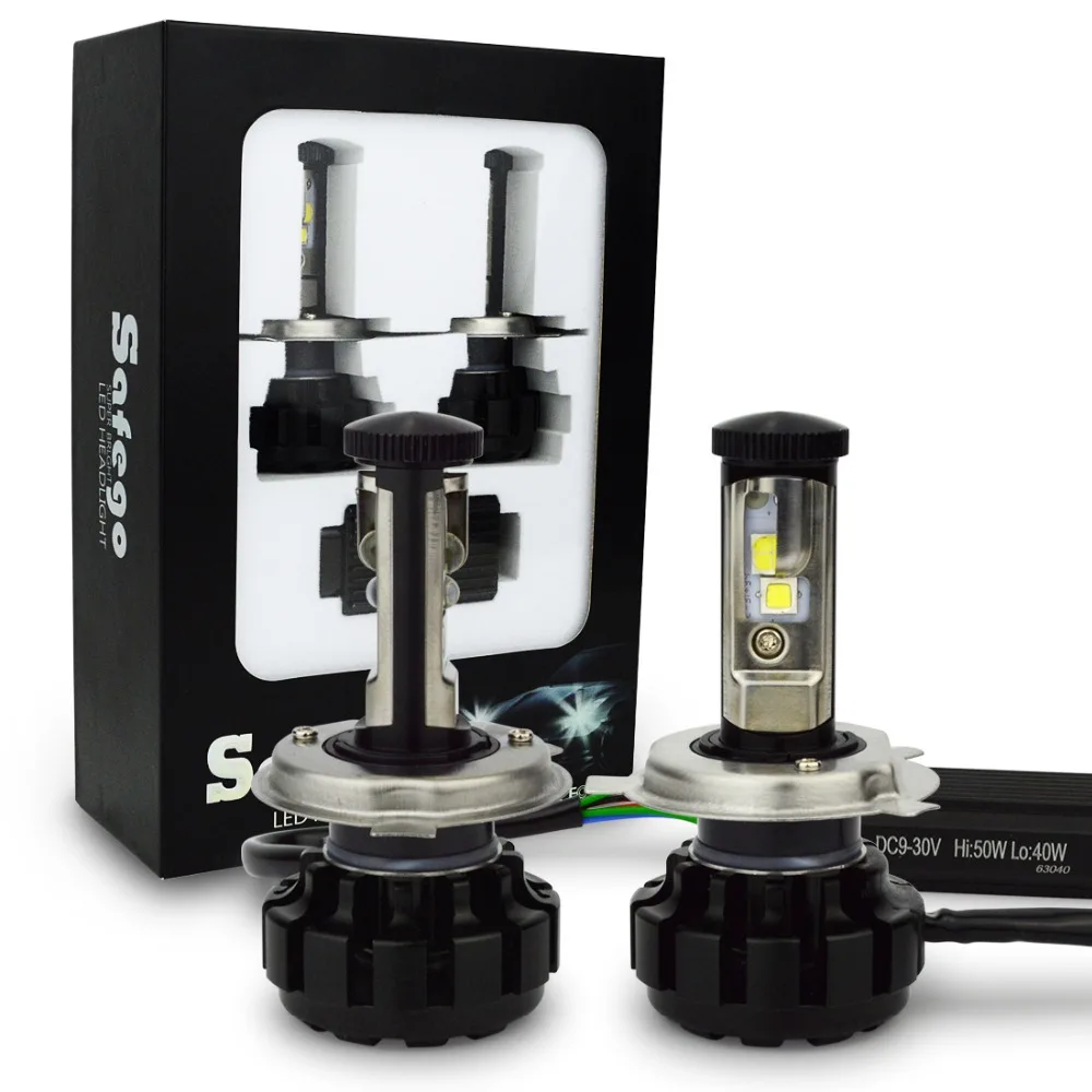 Safego H4 Hi/Lo H7 9005 9006 HB3 HB4 H8 H9 H11 80 Вт авто светодиодный комплект фар Автомобильные