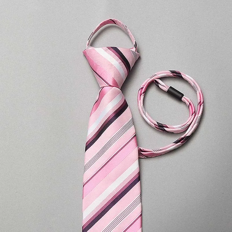 Галстуки в полоску на шнурке 7 см тонкий мужской галстук легко тянуть Tiecord