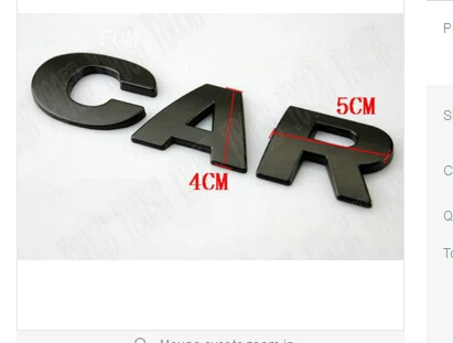 Металлическая Автомобильная эмблема сделай сам значок наклейки матовая черная