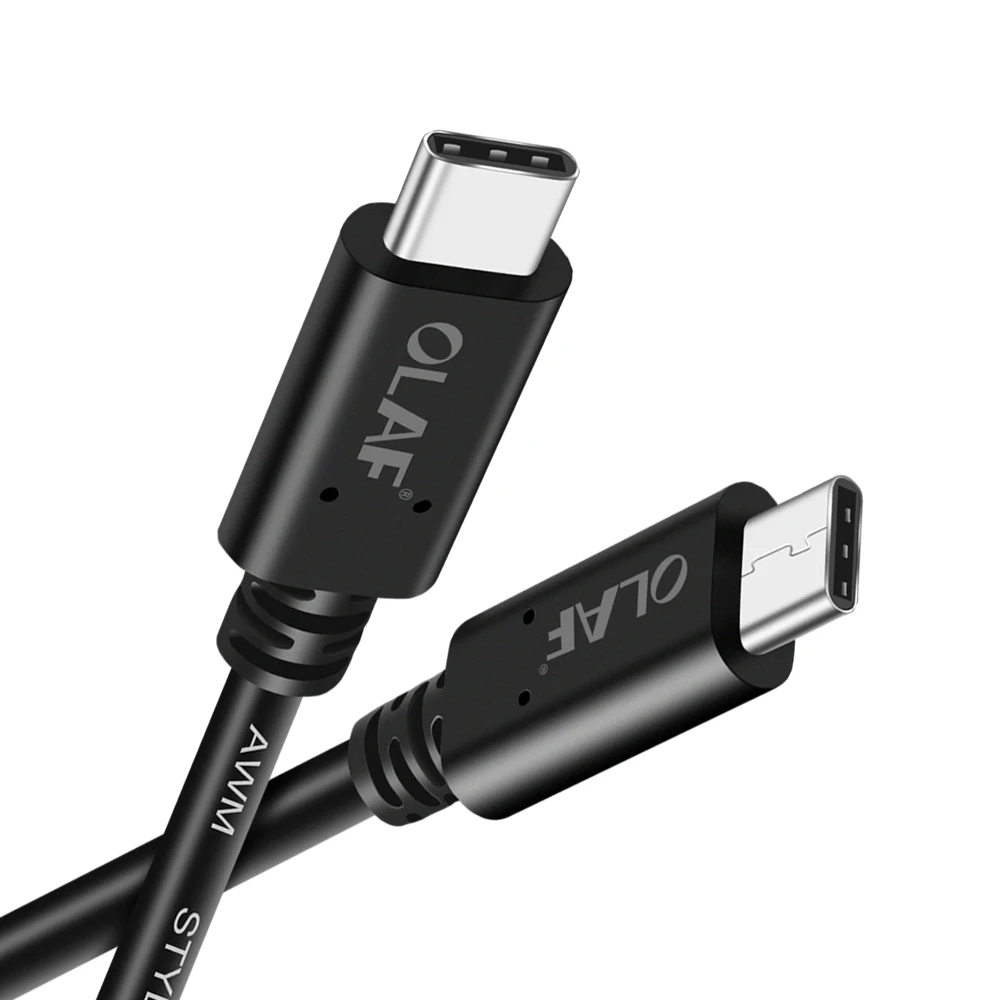 Олаф usb c к usb-c кабель 3A PD Быстрая зарядка type c к type-c кабель для samsung S9 переключатель Macbook Синхронизация данных usbc зарядный кабель