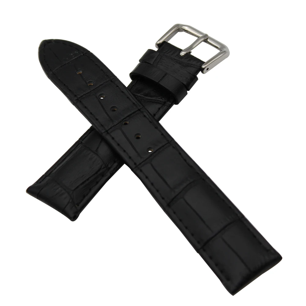 Ремешок из натуральной кожи для наручных часов Diesel браслет с пряжкой язычком