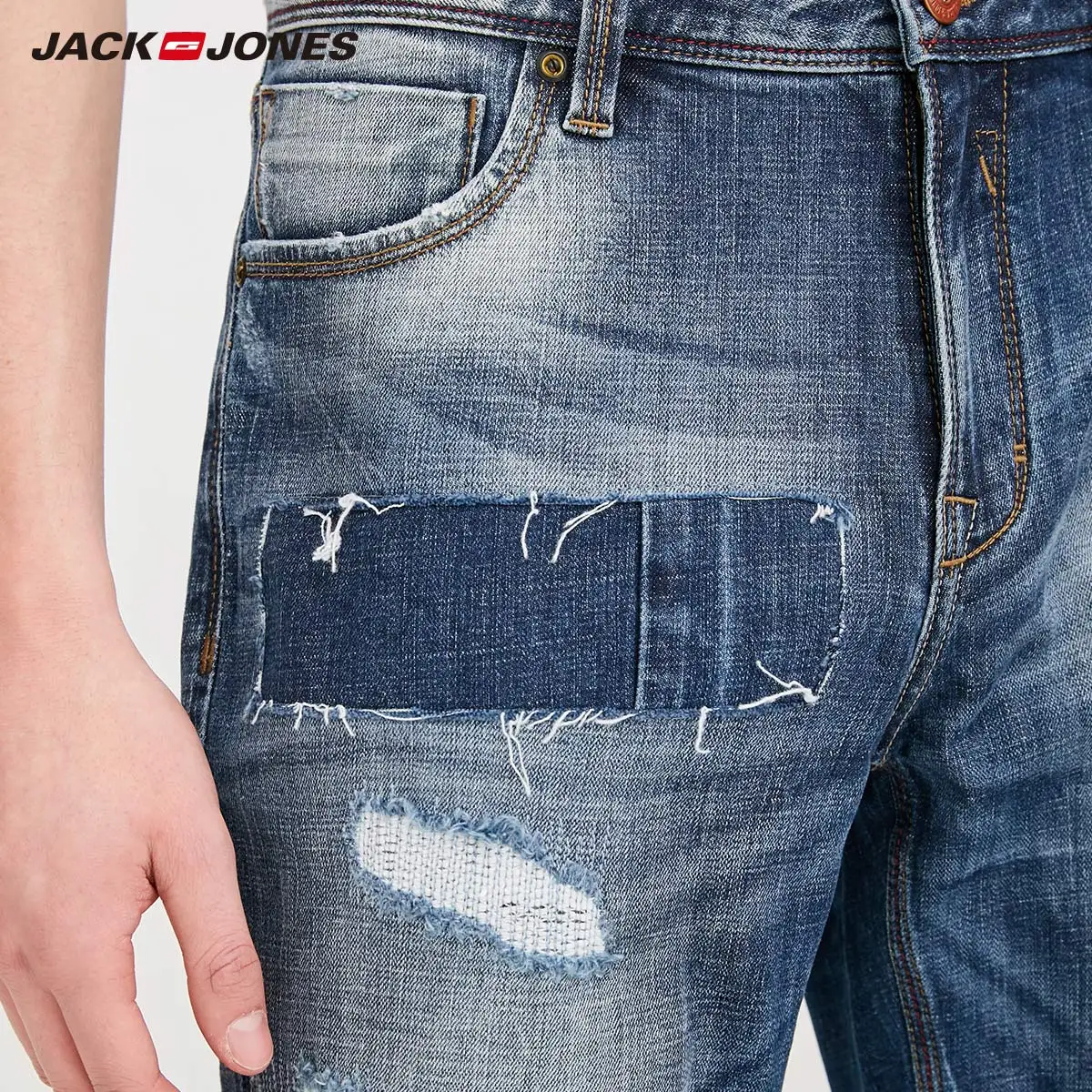 Jack Jones мужские джинсы облегающие укороченные байкерские Мужские | 218132519|Мужские