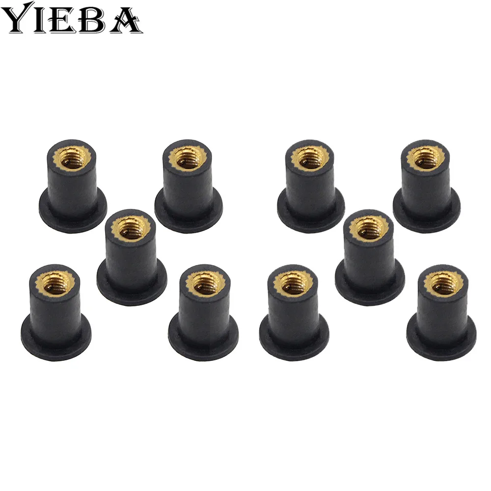 Универсальный M5 5 мм аксессуары для мотоциклов гайка из латуни мотоцикла лобовое