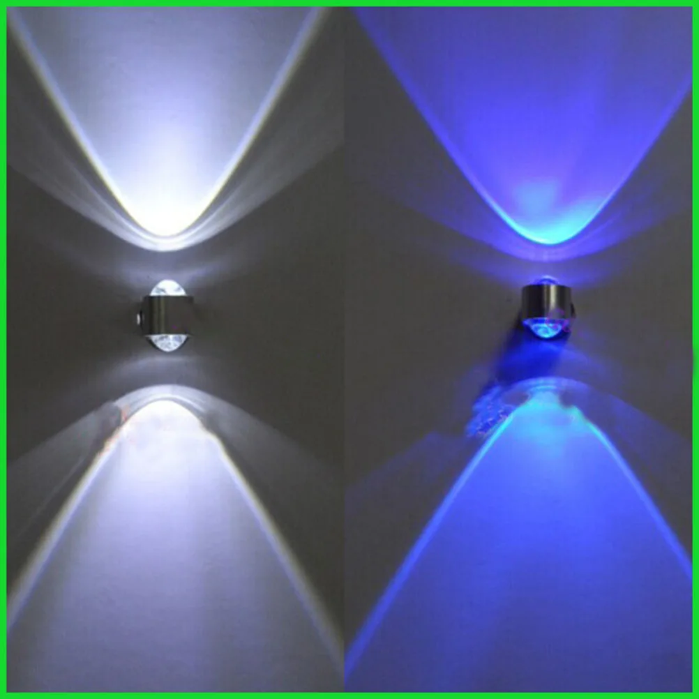 2 Вт светодиодный настенный светильник Настенный кристалл выпуклая линза AC85 265V