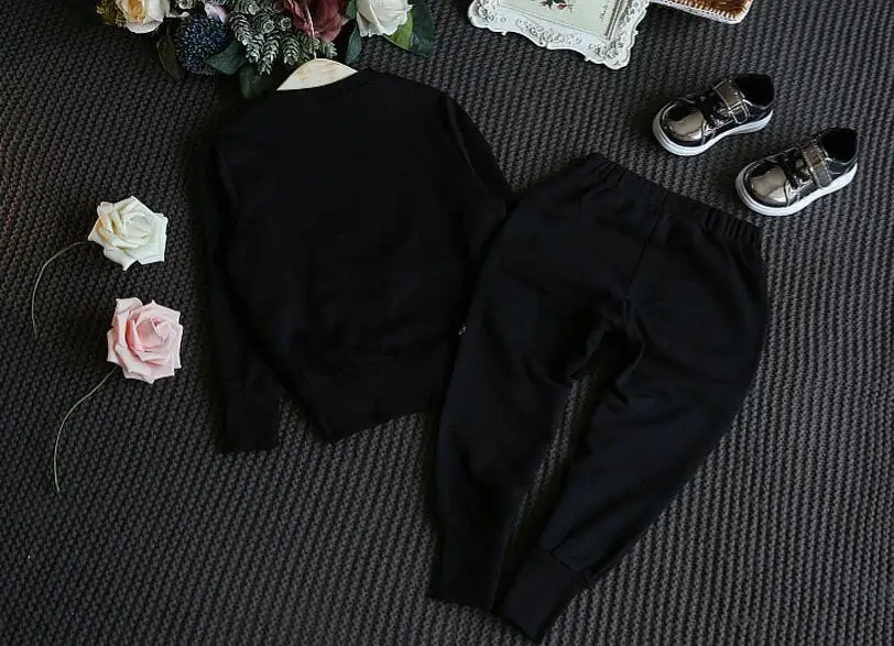 Коллекция 2017 года весенне-осенний модный комплект одежды для детей детские худи