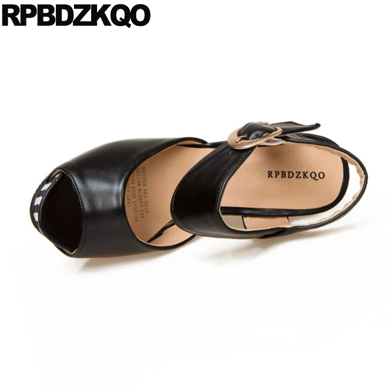 Женские туфли с открытым носком на высоком каблуке размера плюс Фетиш Стриппер