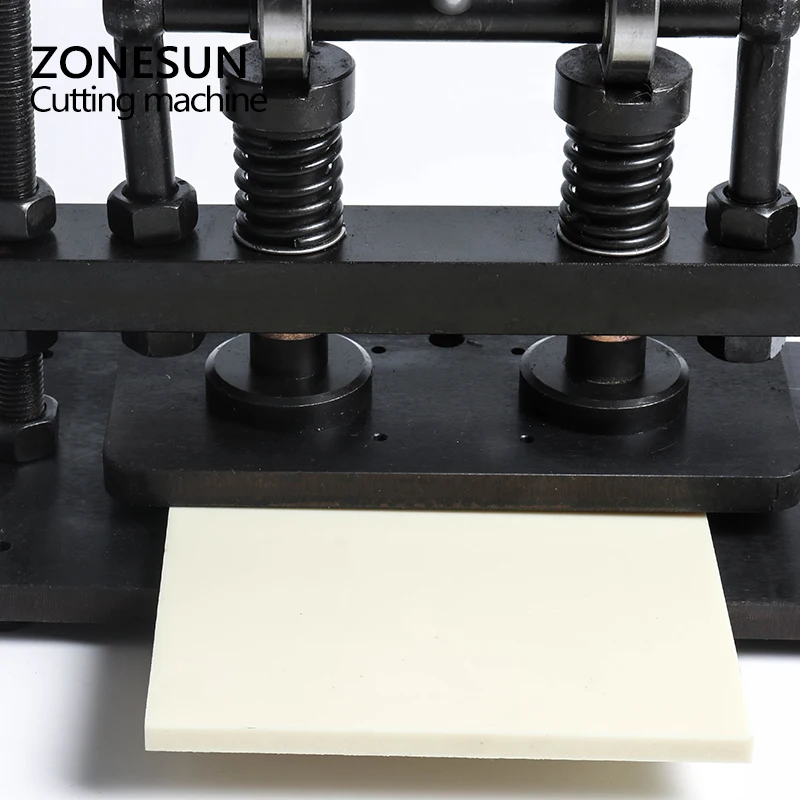 ZONESUN 26x12 см двухколесный ручной станок для высечки кожи фотобумага ПВХ/Эва лист