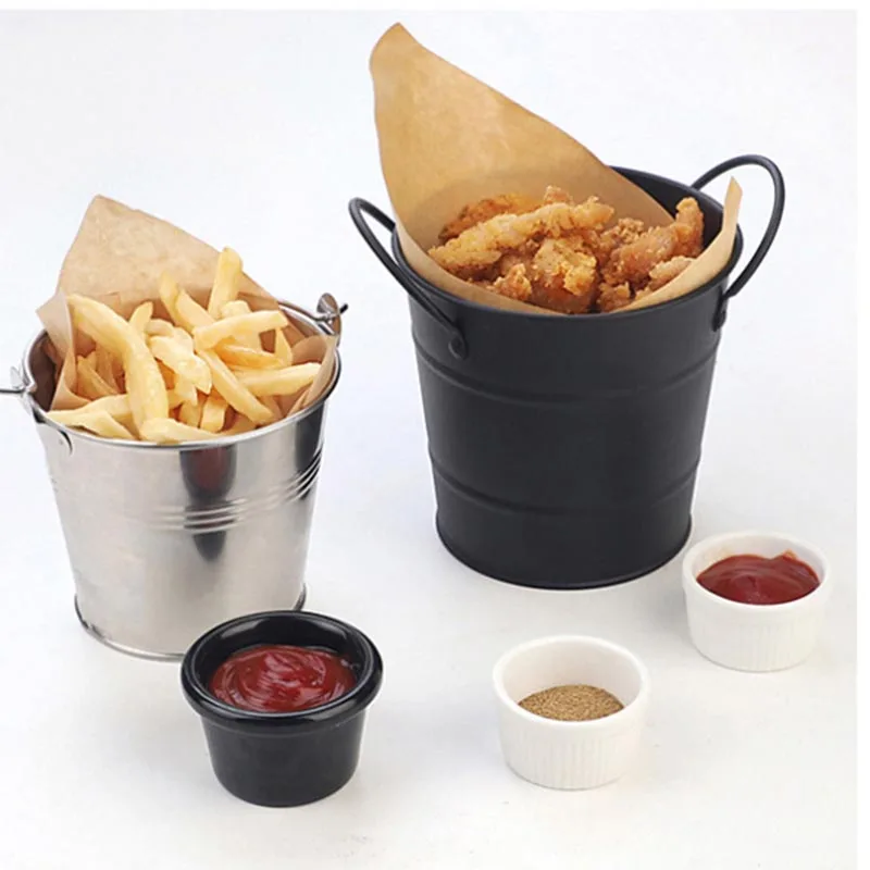 Креативные корзины для хранения закусок из нержавеющей стали жареная еда рыба