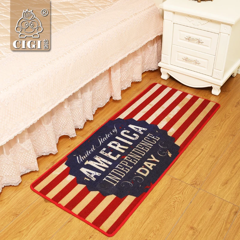 CIGI красный полосатый ковер Кухня Спальня Одеяло коврик Гостиная Windows диван
