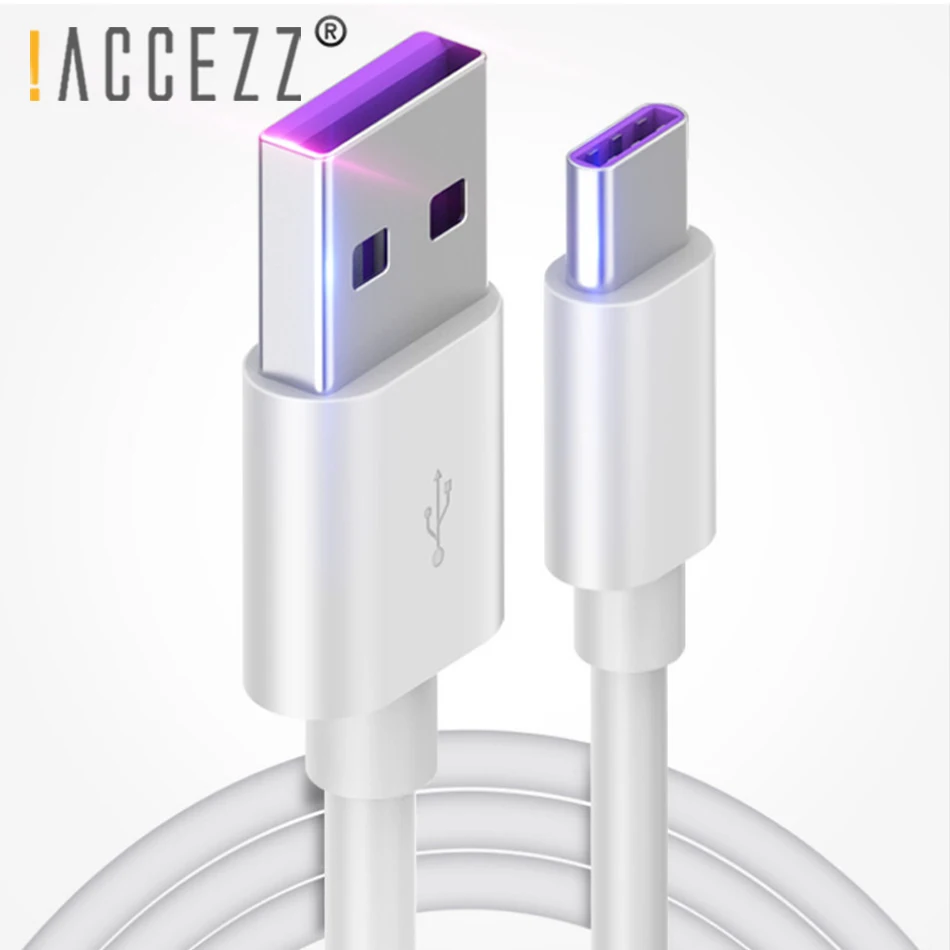 ! Кабель USB Type C 5A ACCEZZ кабель для быстрой зарядки Huawei P20 Pro Lite Mate 20 Samsung S10 S9 Plus шнур USBC