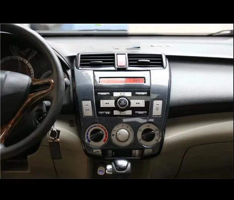 Для Honda City 2008 2012 1 шт. дерево ABS хром автомобильный Кондиционер Переключатель ручка