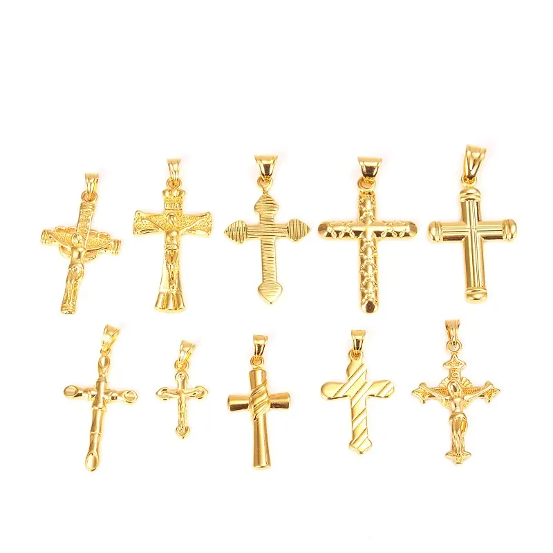 

Gyptian Coptic Ankh Cross Pendant Necklace Religious Jewelry Gold Women Men Amulet Pendant Crucifix Jesus Piece Christian Gift