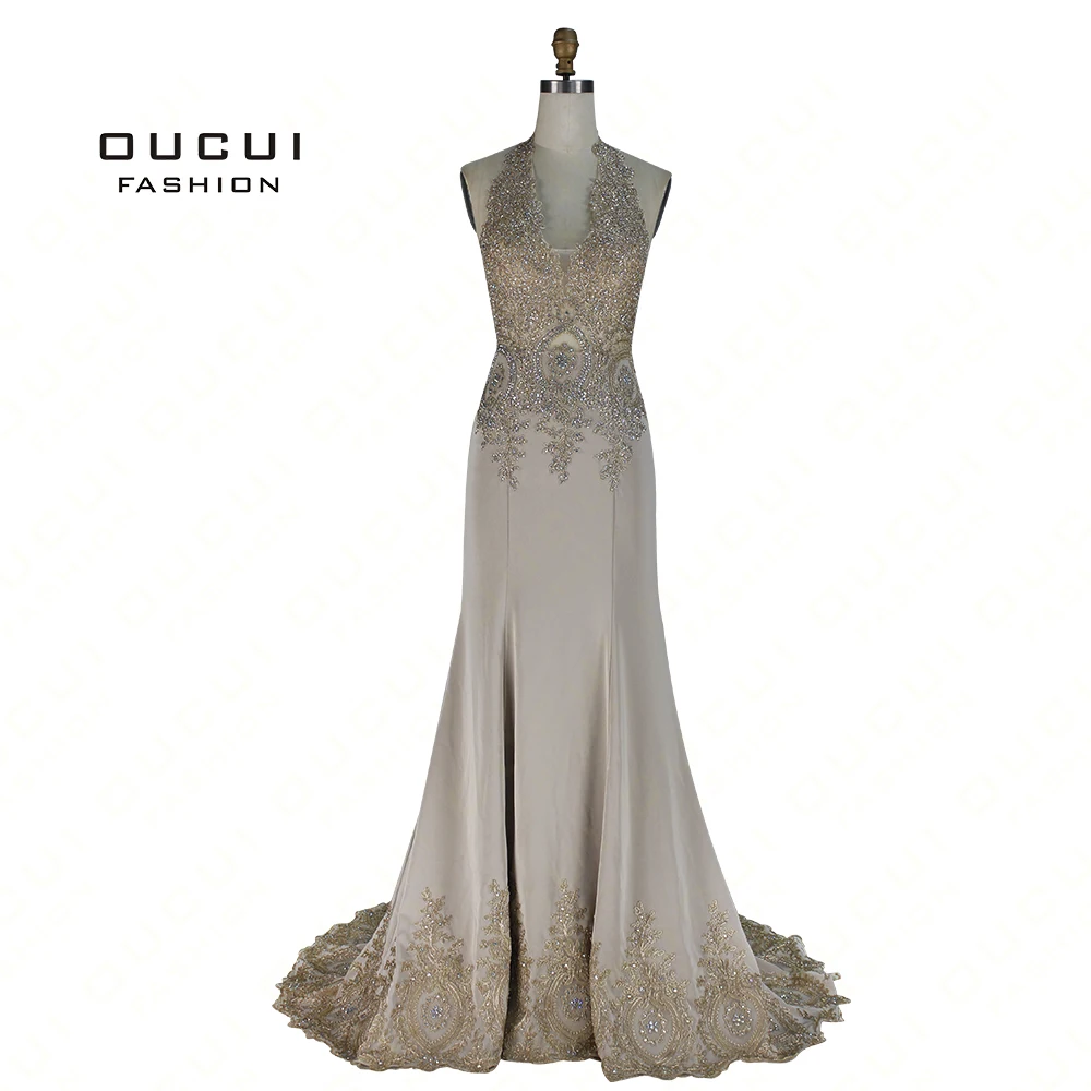 Реальные фотографии Длинные вечерние платья с v образным вырезом для выпускного