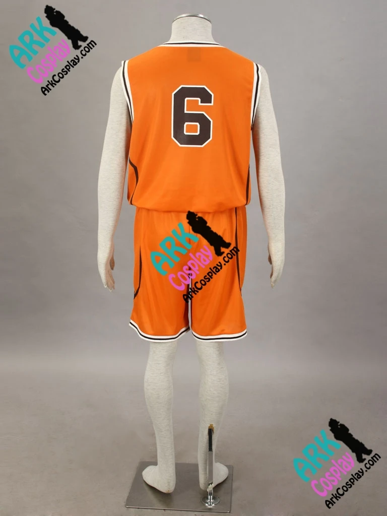 Kuroko no Basket Midorima Shintaro костюм для косплея оранжевого цвета No.6 мужской из Джерси