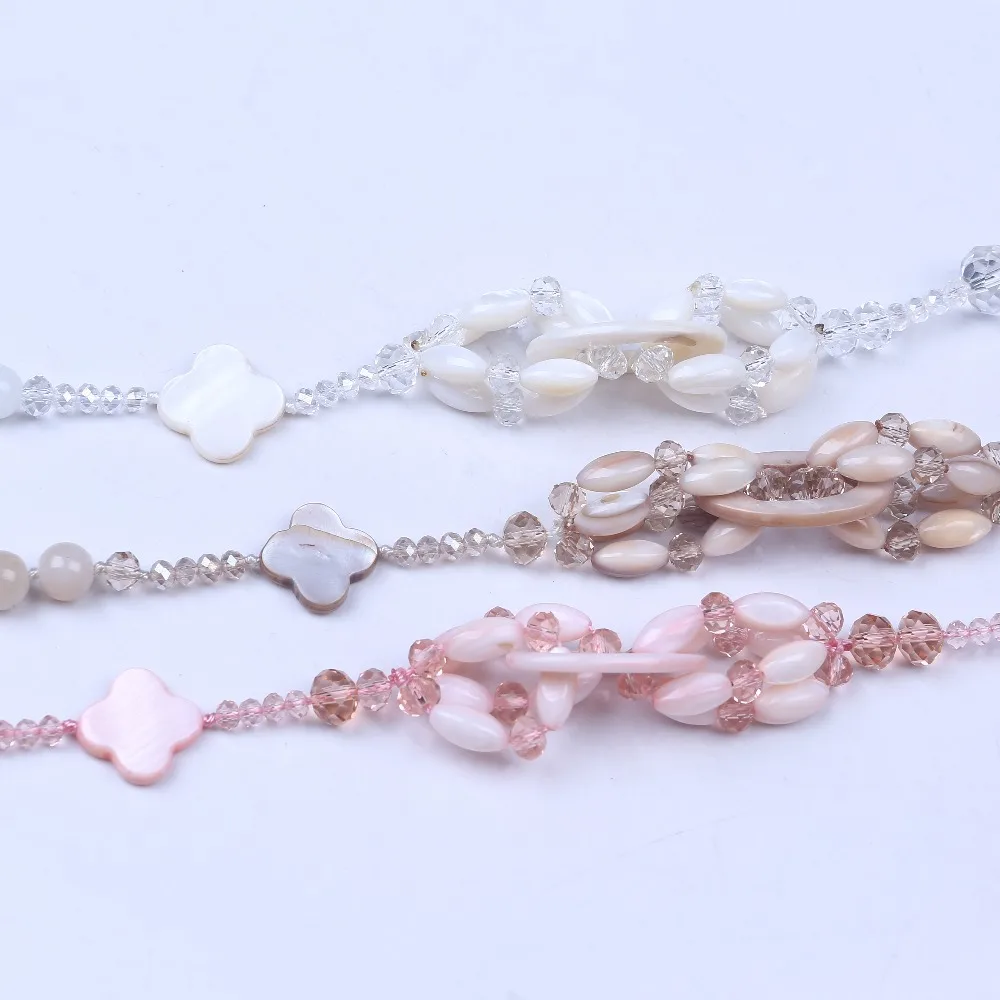 Candy Color Soaprock Crystal Shell Bead Jewellery Long Necklace For Women Gifts | Украшения и аксессуары