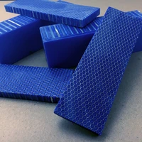 blue c tek knife handle diy material plate resin material snake grain honeycomb pattern slingshot handle 1 piece