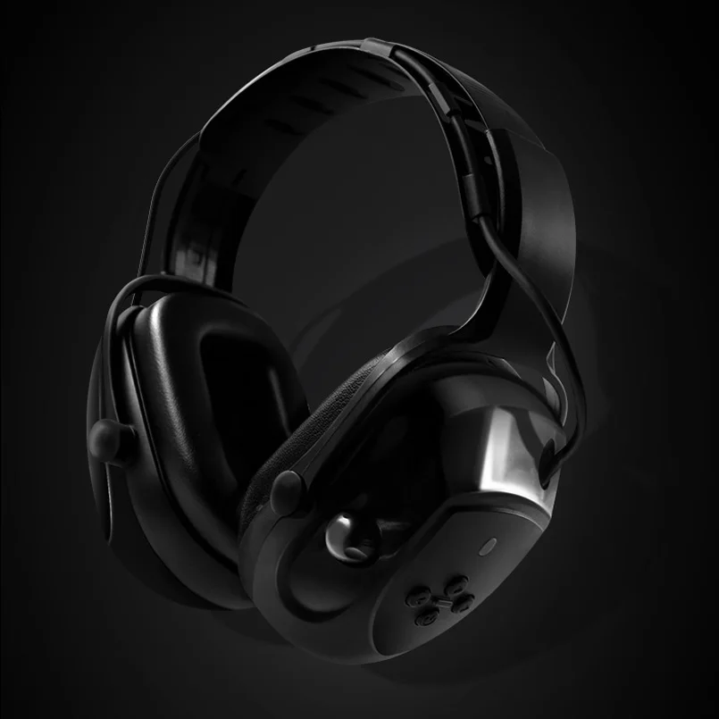 black CK Tech. Электронная съемка наушник охотничий монитор Автоматическое шумоподавление наушники анти-шум Bluetooth глушитель - Цвет: black