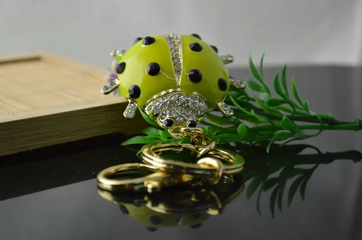 3 Colors South Korea Lovely Beetle Keyring Fashion Ladybird Key Chain Bag Decorations For Women Jewelry | Украшения и аксессуары