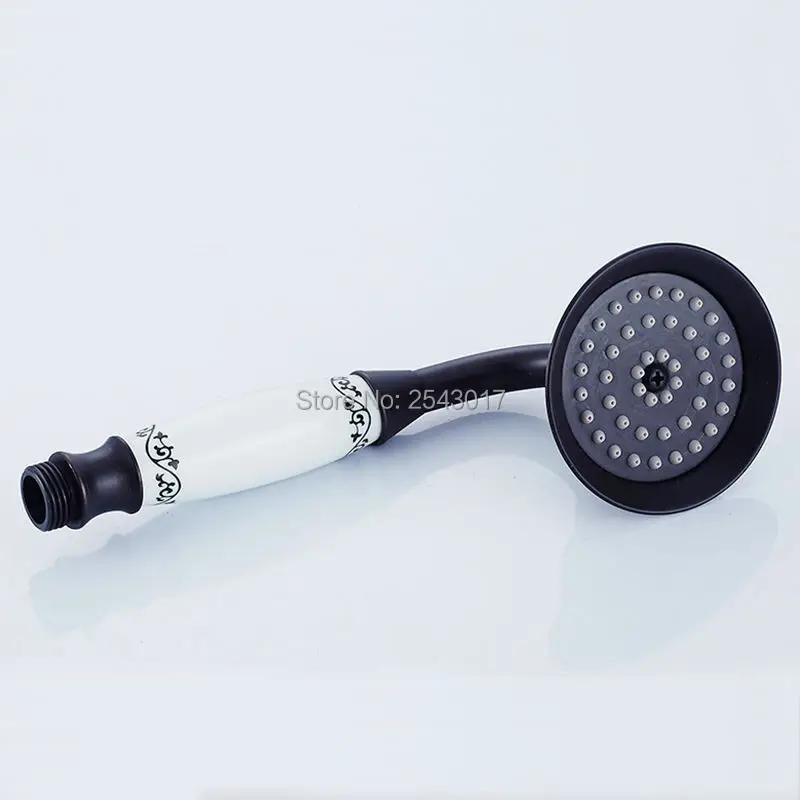 Латунный медный латунный кран с резиновой черной отделкой для ванной комнаты