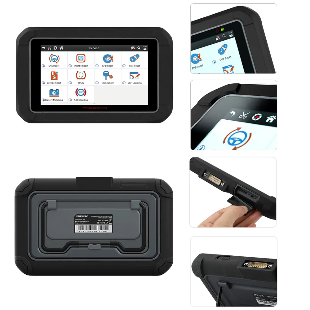 EUCLEIA S7C OBD2 автомобильный сканер полная система ABS EPB SAS DPF масляный Сервис Сброс OBD 2 считыватель кодов PK MK808 автомобильный диагностический инструмент