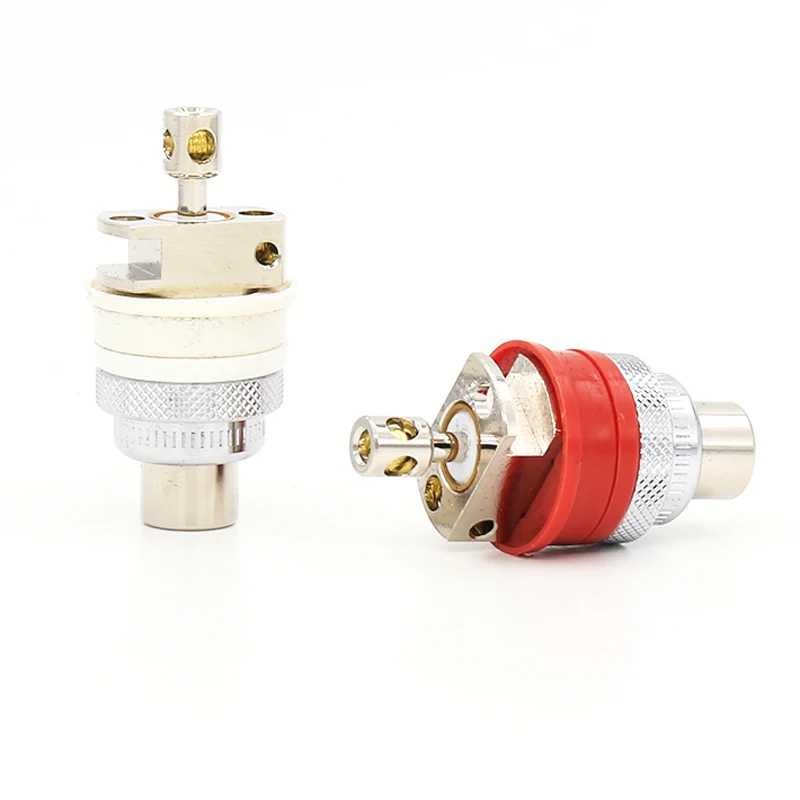 4 шт. Yter родиевое покрытие RCA гнездо шасси женский hifi аудио Без припоя|audio socket|rca