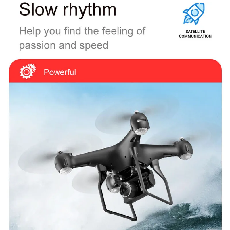 Радиоуправляемый вертолет складной Дрон wifi FPV с камерой ESC 4K HD 1080P Радиоуправляемый Дрон четырехосевой воздушный пульт дистанционного управления Квадрокоптер самолет