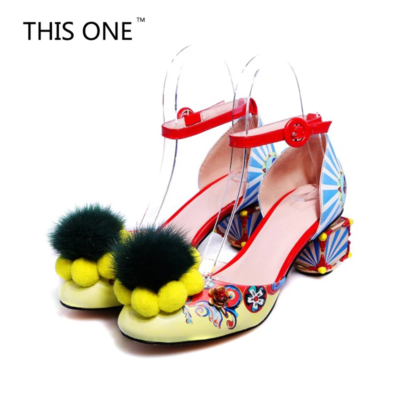 Туфли лодочки женские на платформе богемные сандалии высоком каблуке с