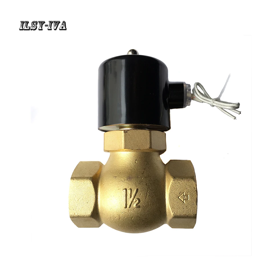 

DN40 G1 1/2" 2L/US DC24V high-temperature high-pressure steam brass solenoid valve