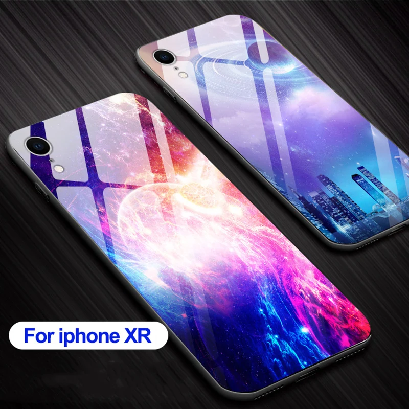 6 1 &quotчехол для iphone XR закаленное стекло задняя крышка чехол X R R|Бамперы| |