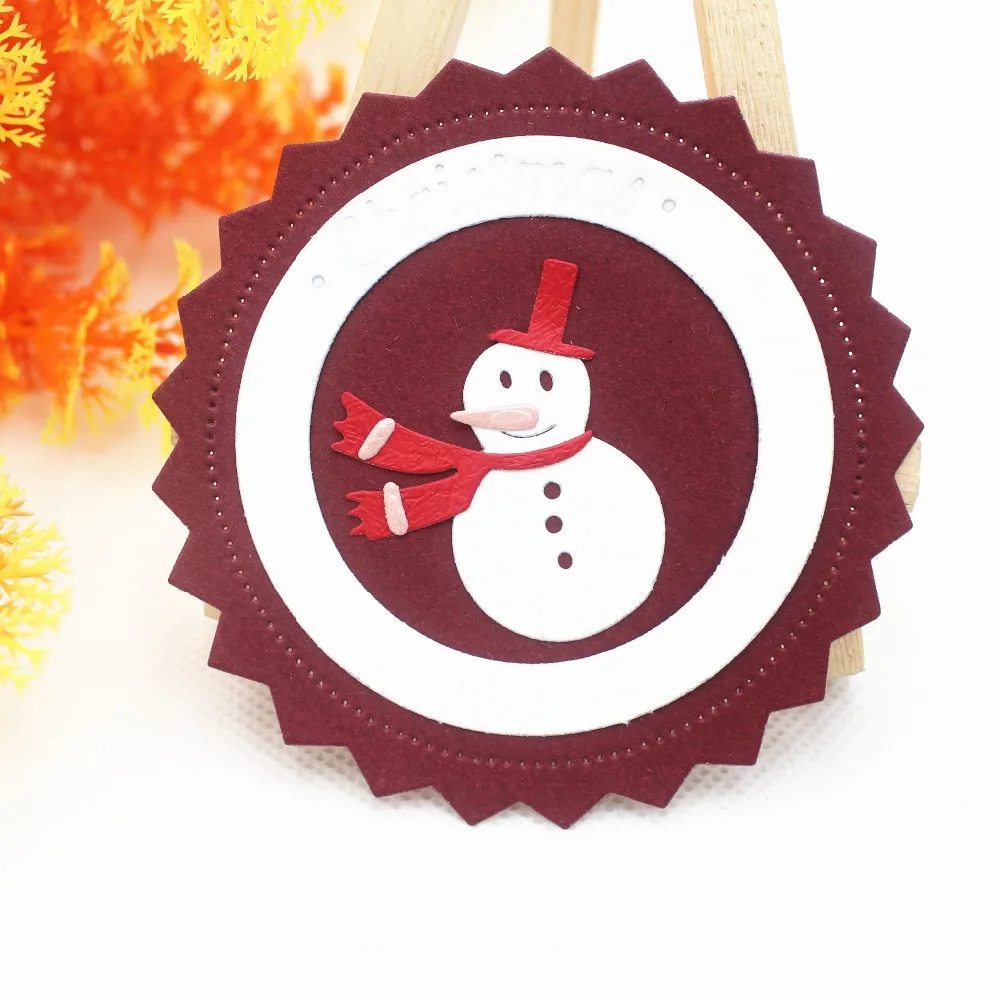 

Christmas Snowman DIY Scrapbooking Photo Album Paper Card Craft Cute Embossing Metal Cutting Dies Stencils Scrapbooking