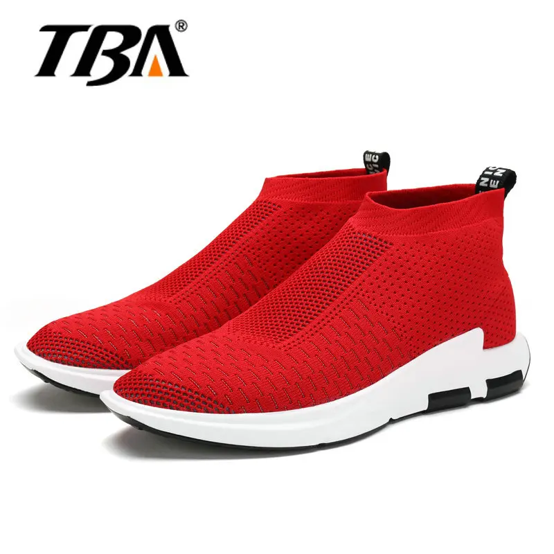 Мужские кроссовки для бега легкие спортивные с сеткой черные серые красные