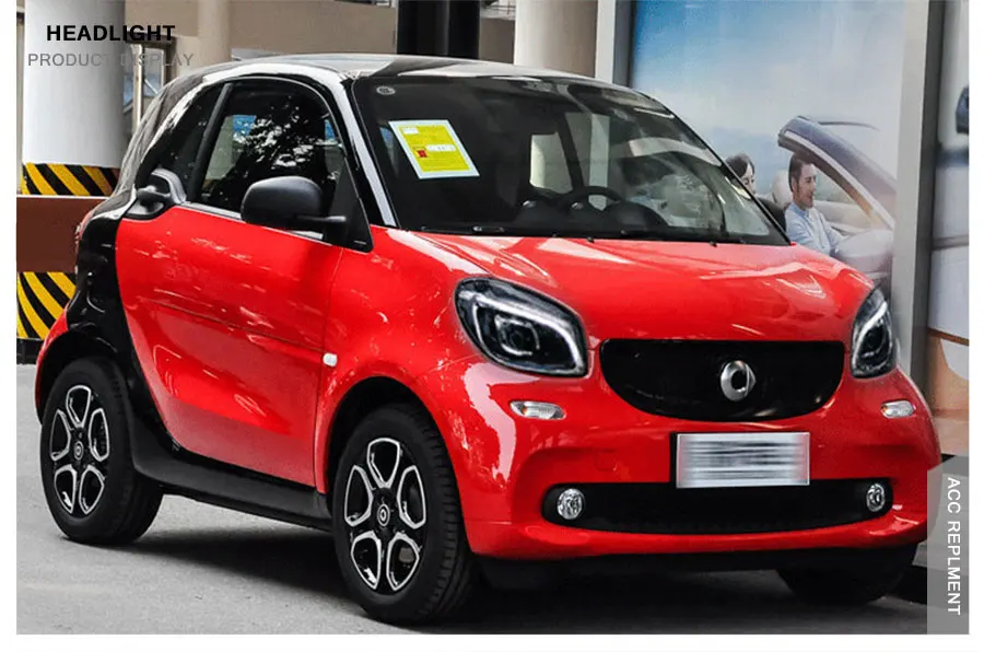 2 шт. светодиодный фары для Benz smart- светодиодный автомобильный фонарь ангельские глазки ксенон HID комплект Противотуманные фары светодиодный дневные ходовые огни