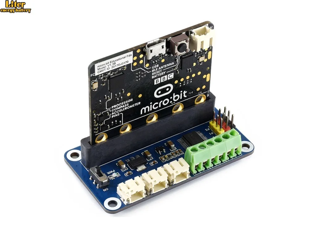 Выключатель Waveshare для micro:bit привода и сервопривода|Демонстрационные стенды| |