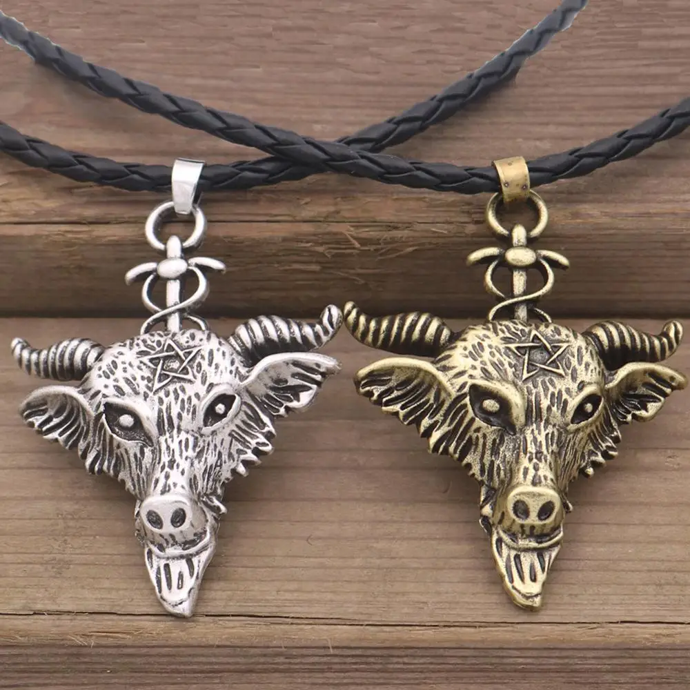 WICCA ОЗУ амулет талисман кулон с козой Wicca языческая пентаграмма ювелирные изделия