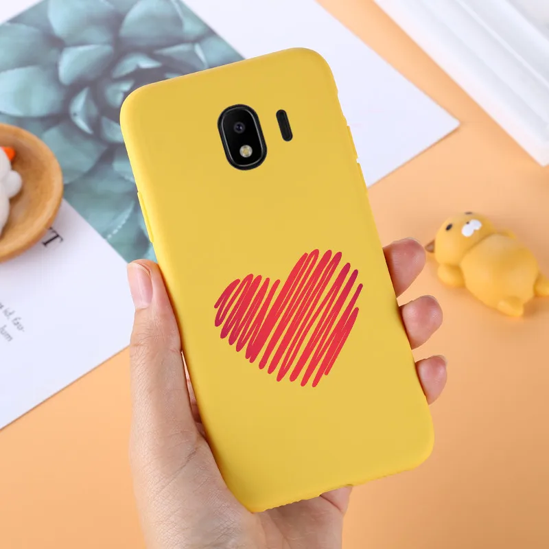 Для samsung Galaxy J4 чехол Мягкая силиконовая задняя крышка для samsung J4 J400F J400 сумки защитный чехол s Желтый J4 Plus