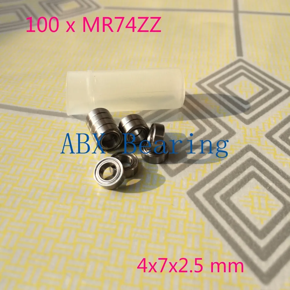 Бесплатная доставка 100 шт. модель MR74ZZ L 740ZZ 674ZZ MR74 шарикоподшипник ABEC1 4x7x2 5 мм