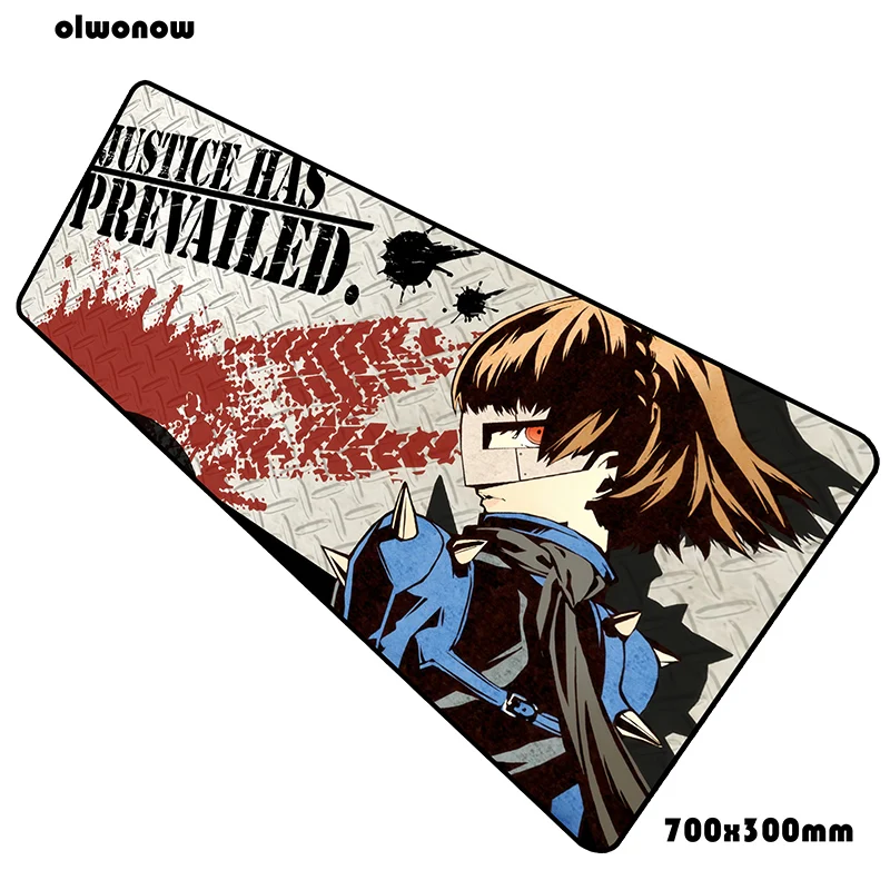 Size 700x300x2mm Persona 5 Коврик для мыши, 70x30 см, игровой коврик для мыши, аниме, милый офисный коврик для ноутбука, Настольный коврик, высококлассный коврик для игры, pc gamer, коврики - Цвет: Size 700x300x2mm