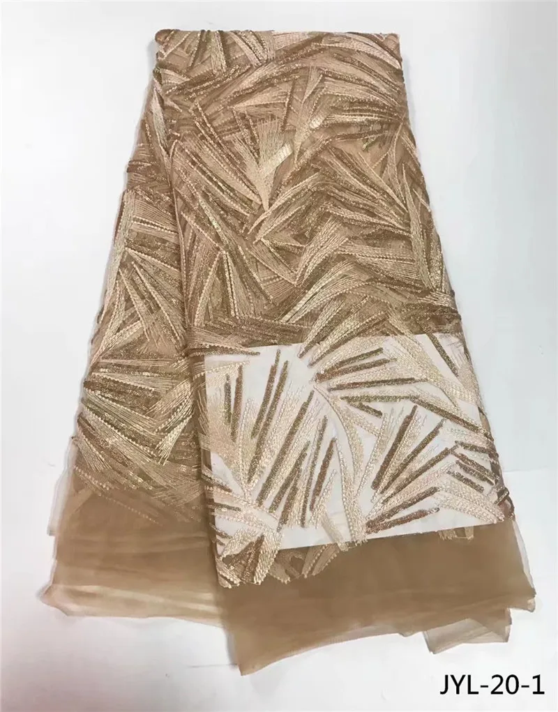 Charming pattern african french lace fabric with sequins high quality net tulle for woman party dress JYL-20 | Дом и сад