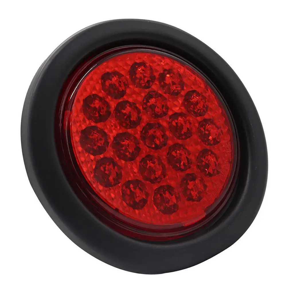 10-30V LED Truck Trailer Train Tail Light Brake Lamp Rear Light(Red Light) 19 LED Multifunctional Brake Light 13.6*2.6cm