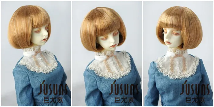 JD478 Размер 9-10 дюймов для моды BJD парик-Боб с полным взрыва кукла парик милая кукла волосы высокого качества модные куклы парики