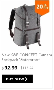 K& F концепция ударопрочный рюкзак для камеры Водонепроницаемый Многофункциональный Путешествия/фото/видео/штатив сумка с двухслойным дизайном для DLSR