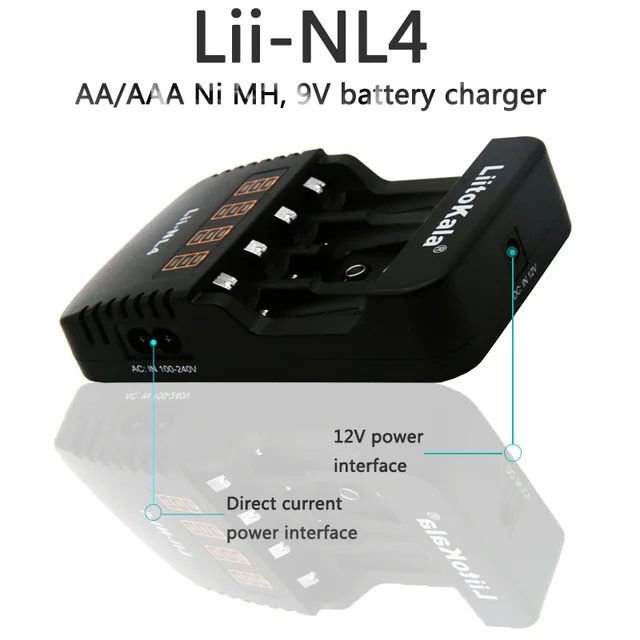 LiitoKala Lii-PD4 Smart LCD 18650 Li-ion зарядное устройство 14500 Зарядное 16340 26650 21700 20700 |