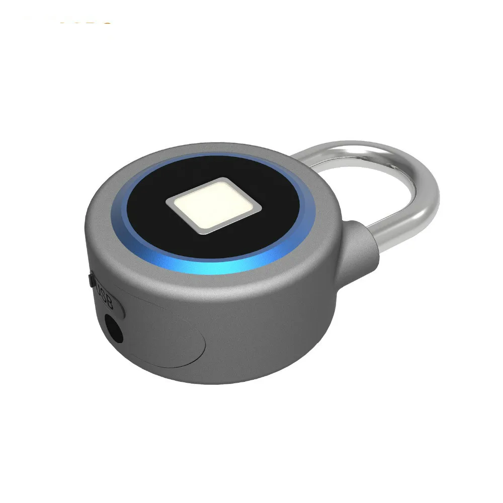 Keyless portable Bluetooth smart Fingerprint Lock waterproof padlock Anti-Theft iOS Android APP control door cabinet | Безопасность и