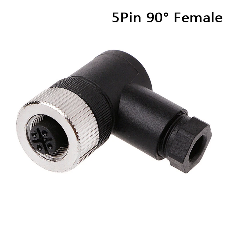 Стиль Мода PG7 Сенсор разъем IP67 3/4/5 Pin типа «папа»/женский прямой/правый угол M12 штепсельной вилки - Цвет: L