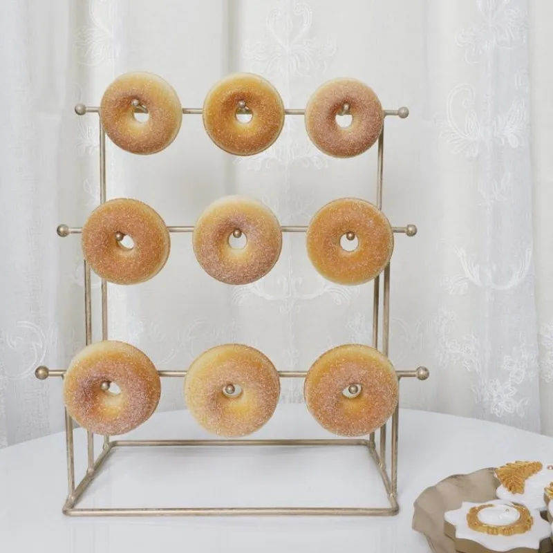 Витрина для пончиков свадьбы дня рождения дома вечеринки посуда пончики