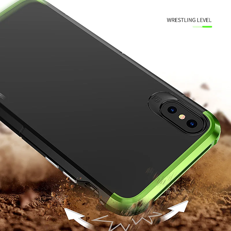 Жесткий ТПУ для iPhone X чехол 10 ультра тонкий Роскошный Матовый Броня
