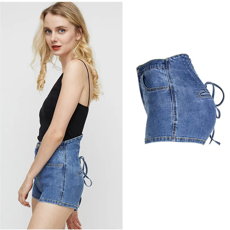 Plus Size 2019 High Waist Jeans Short Boyfriend Sexy Casual Korea Denim Skinny Woman Distressed | Женская одежда