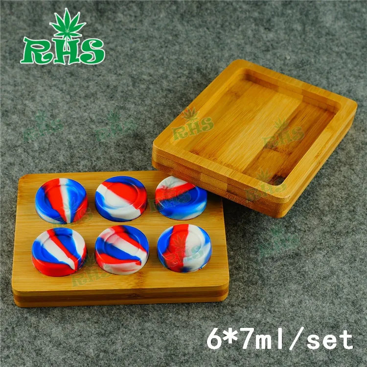 Деревянные банки для хранения контейнер бамбуковый лоток масла силиконовые с