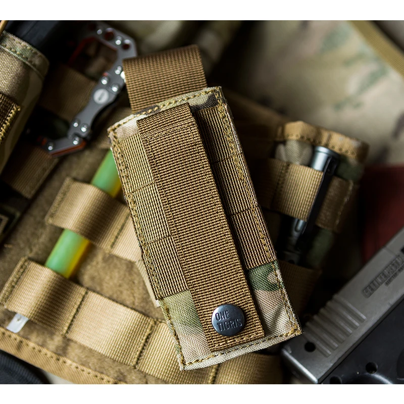 OneTigris MOLLE один пистолет маг мешок 1000D нейлон Glock журнал поясной ремень многофункциональный инструмент чехол для фонарика кобура